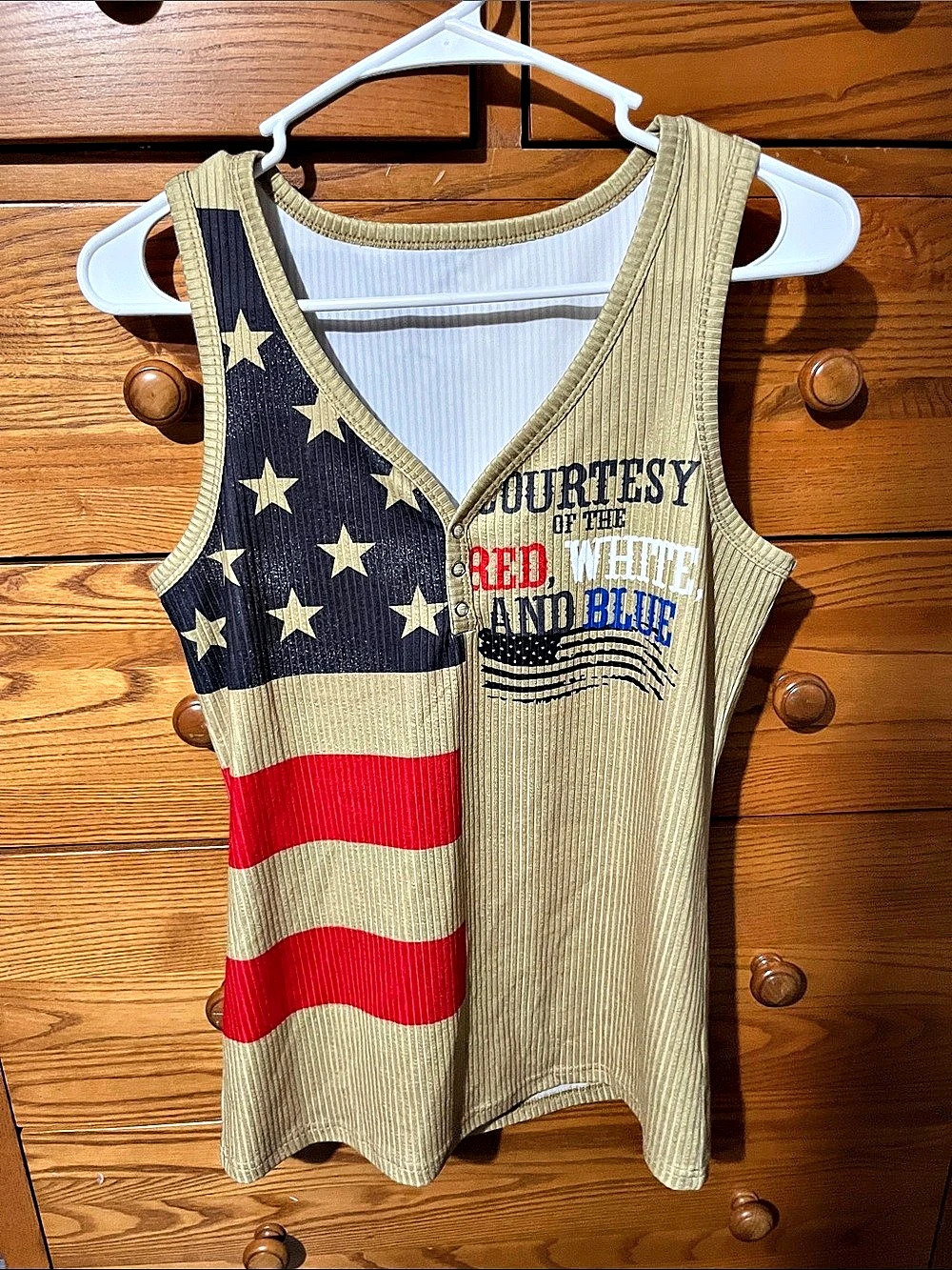 American Flag Graphic Tank Top